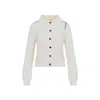 Marni Collared Cotton Knitwear Cardigan In Neutral