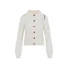 Marni Collared Cotton Knitwear Cardigan In Neutral