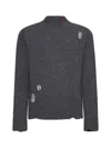 Marni Shetland Ripped-detail Jumper In Granite