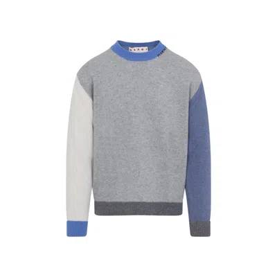 Marni Roundneck Sweater In Gray