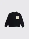 Marni Kids'  Cotton Crew-neck Pullover In Black