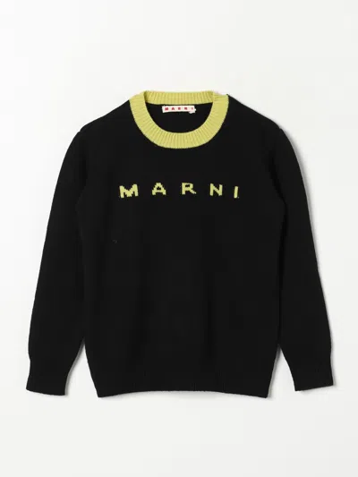 Marni Kids Black Wool & Cashmere Sweater