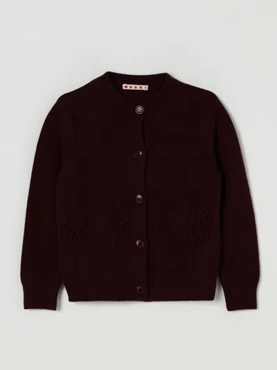 Marni Sweater  Kids Color Burgundy In Black