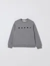 Marni Cotton Sweatshirt In Gray