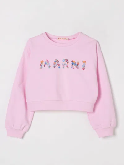 MARNI SWEATER MARNI KIDS COLOR PINK,G66177010
