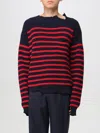 Marni Striped Knit Jumper In Blue