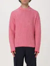 Marni Maglione In Misto Lana Ricamato Uomo In Pink