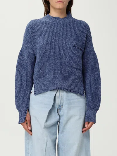 MARNI SWEATER MARNI WOMAN COLOR BLUE,H11334009