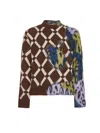 Marni Multicolour Argyle Wool-mohair Two-in-one Jumper In Multicolour
