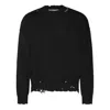 Marni Deconstructed Contrast-stitch Relaxed-fit Cotton Knitted Jumper