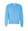 Marni Logo Embroidery Sweater Sweaters And Cardigans Blue
