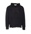 Marni Drawstring Distressed Knitted Hoodie