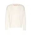 Marni Drawstring Crewneck Distressed Sweater