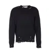 Marni Deconstructed Contrast-stitch Relaxed-fit Cotton Knitted Jumper
