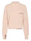 Marni Ribbed Knit Crewneck Dropped Shoulders