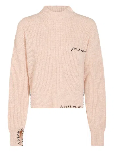 MARNI MARNI PINK VIRGIN WOOL SWEATER