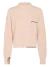 Marni Ribbed Knit Crewneck Dropped Shoulders