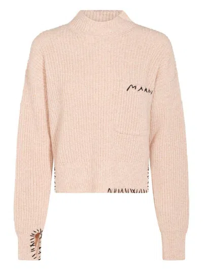 MARNI MARNI PINK VIRGIN WOOL SWEATER