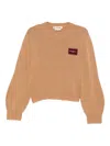 Marni Brown V-neck Sweater In Brown