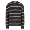 Marni Dark Grey Striped Mohair Jumper