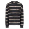 Marni Dark Grey Striped Mohair Jumper