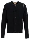 Marni Black Fuzzy Wuzzy Cardigan In Black