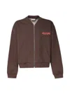 Marni Logo-patch Sweatshirt In Brown