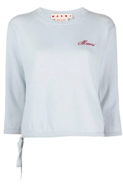 MARNI MARNI SWEATERS CLEAR BLUE