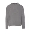 Marni Crew Neck Embroidered Detail Long Sleeves In Grey