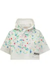 Marni Multicolor Cotton Sweatshirt In Natural White