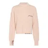 Marni Ribbed Knit Crewneck Dropped Shoulders In Neutral