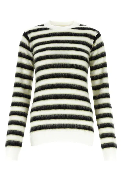 Marni Women Embroidered Wool Sweater In Multicolor