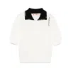 Marni Contrastíng-collar Polo Shirt In White