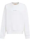 Marni White Printed Mini Logo Sweatshirt In White
