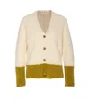 Marni Long-sleeved Cardigan In White