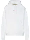 Marni Blue Hoodie With Logo On Chest For Men In White