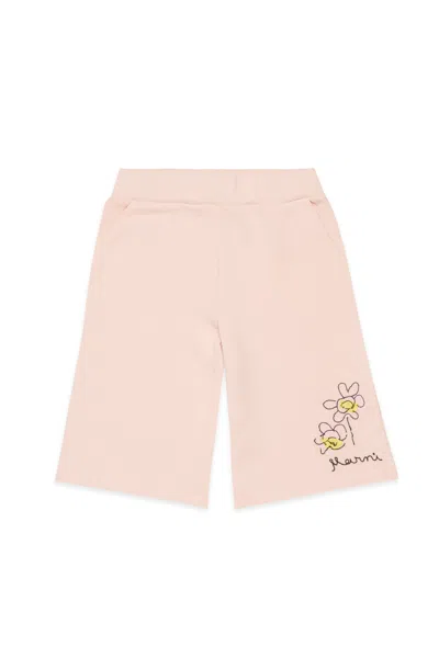 Marni Kids' Sweatpants With Logo In Pink