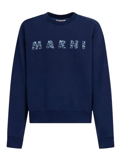 Marni Sweatshirt In Dark Blue