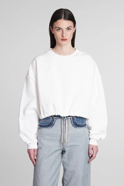 Marni Sweatshirt In White Cotton