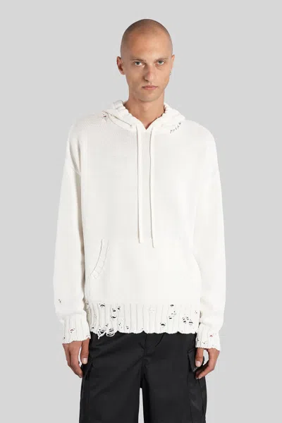 Marni Sweatshirt In White Cotton In Neutral
