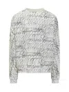 Marni Printed Sweatshirt In Natural White