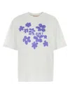 Marni Relaxed Fit Floral Print T-shirt In White