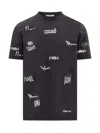 Marni Multigram Print T-shirt In Black