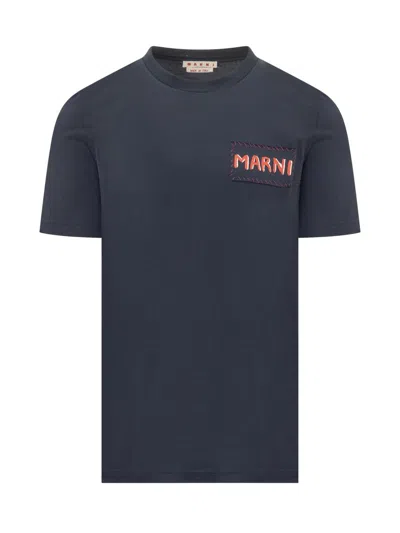 Marni T-shirt In Blue