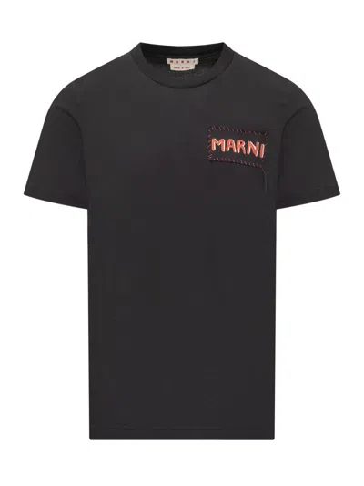 Marni T-shirt In Black