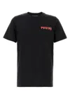 Marni Mens Black Embroidered Logo-patch Crewneck Cotton-jersey T-shirt