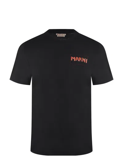 Marni T-shirt In Black