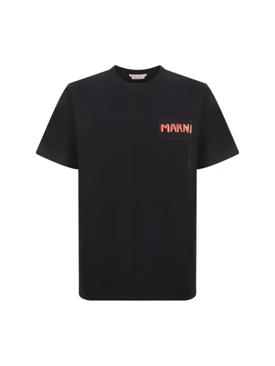Marni T-shirt In Black