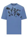 Marni T-shirt In Blue Lilac
