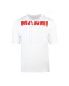 Marni Logo T-shirt In White